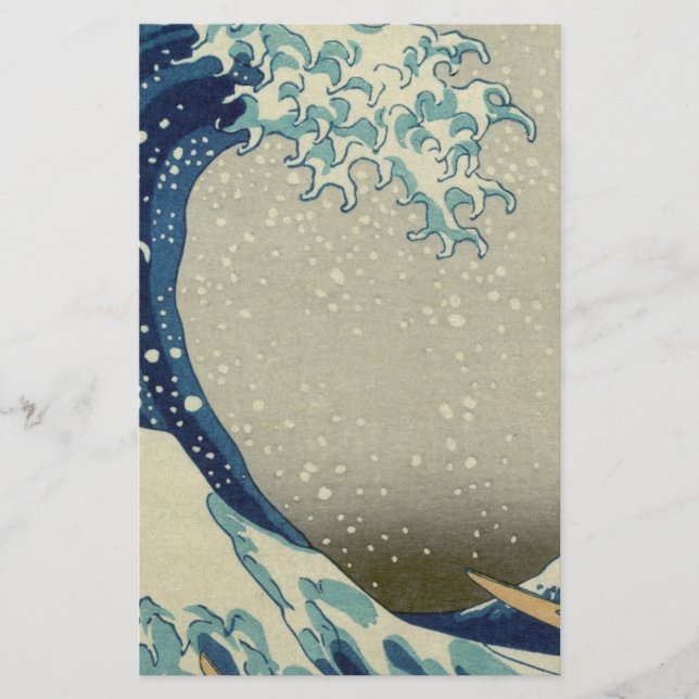 Japansk Underbar Wave av Kanagawa av Hokusai (Framsida)