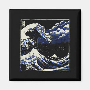 Japansk Underbar Wave Off Kanagawa Ukiyo-e Art Man Magnet