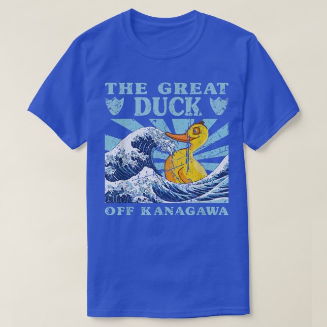 Japansk Underbar Wave Underbar Anka Cute Japan A T Shirt (Design framsida)