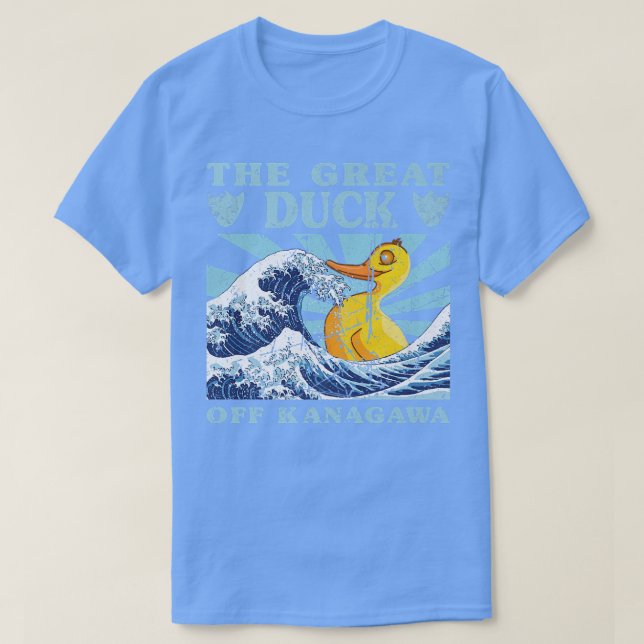 Japansk Underbar Wave Underbar Anka Cute Japan A T Shirt (Design framsida)