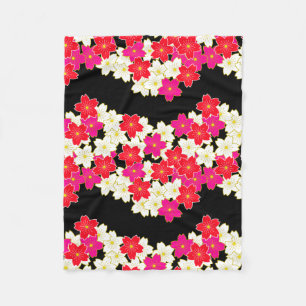 Japansk utskriftsdesign - kimono mönster fleecefilt