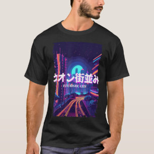 Japansk Vaporwave City Futurism Cyber Vaporwave A T Shirt