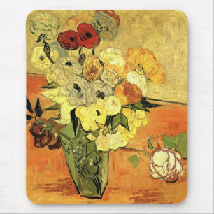 Japansk vas, rosor, anemone av Vincent van Gogh Musmatta