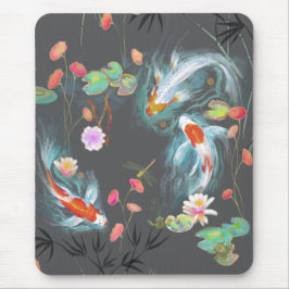 Japansk Vatten Garden Charcol Mouse Pad Musmatta
