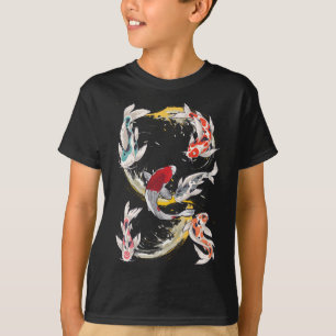 Japansk vattenbruksnäring Koi Fishes T Shirt