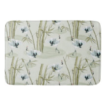 Japansk vattenfärgsasiatisk Art Bamboo Bird Mönste