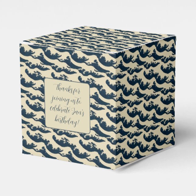 Japansk vinkar ruta presentaskar (Framsidan Sidan)