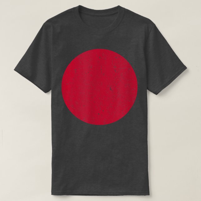 Japansk Vintage Flagga T Shirt (Design framsida)