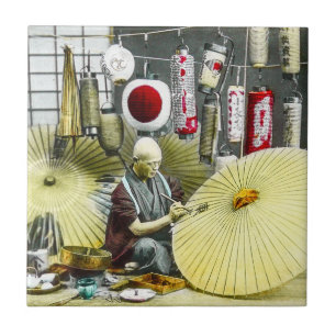 Japansk vintage för nr. 2 för kakelplatta