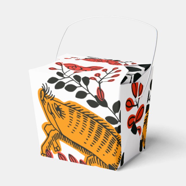 Japansk vintage Hanafuda art-affär Presentaskar (Framsidan Sidan)