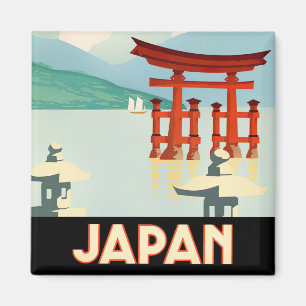 Japansk vintage resor-magnet magnet