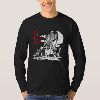 Japansk Warrior Samurai Ninja Kanji Design T Shirt