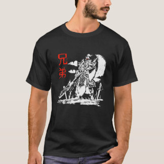Japansk Warrior Samurai Ninja Kanji Design T Shirt