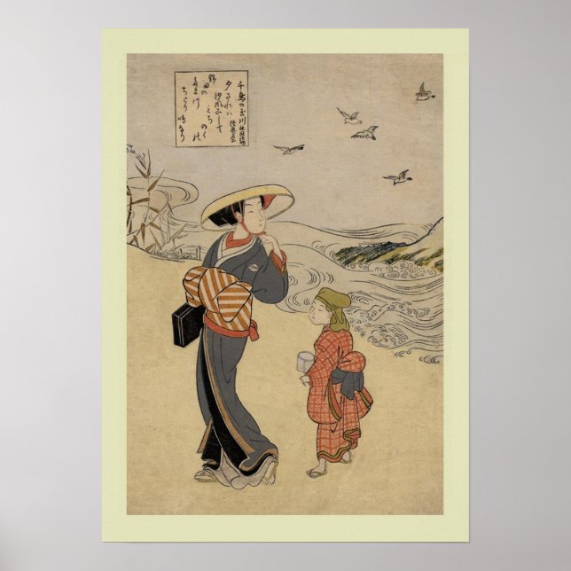 Japansk Woodblock Poster (Framsidan)