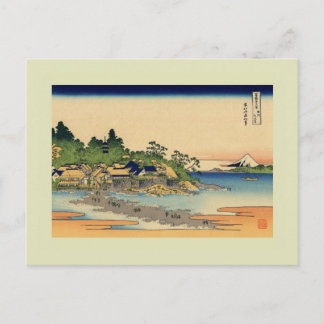 Japansk Woodblock Vykort