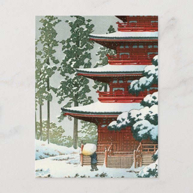 Japansk Woodlock Vykort (Framsida)