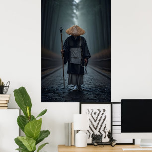 Japansk Zen-munk Poster