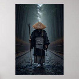 Japansk Zen-munk Poster