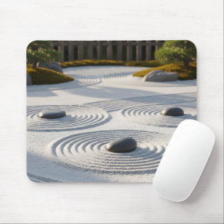Japansk Zen Trädgård Sand Konst Meditation Musmatta