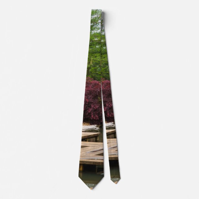 Japansk Zig Zag Bridge Neck Tie Slips (Framsida)