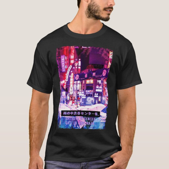 Japanska Aesthetic Streetwear Tokyo Japan T Shirt (Framsida)