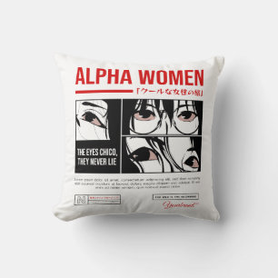 Japanska Anime Alpha Women Kudde