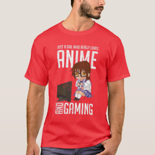 Japanska Anime Älskare Gamer Girls Women Video Gam T Shirt