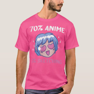 Japanska Anime and Sketching Tonåringars Girls T Shirt