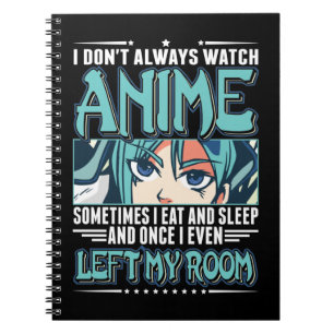 Japanska Anime Girl Otaku Tonåring Manga Fläkt Anteckningsbok