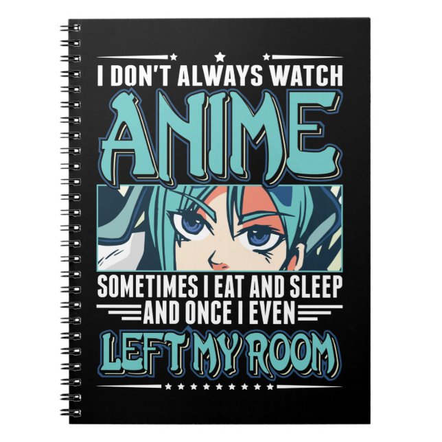 Japanska Anime Girl Otaku Tonåring Manga Fläkt Anteckningsbok (Framsidan)
