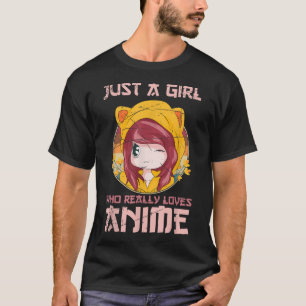 Japanska Anime Manga Kawaii Girls Gift Otaku Anime T Shirt