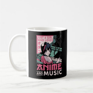 Japanska Anime Music Girl Otaku Piano Musician Kaffemugg