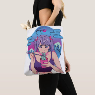 Japanska Anime Ramen Tygkasse