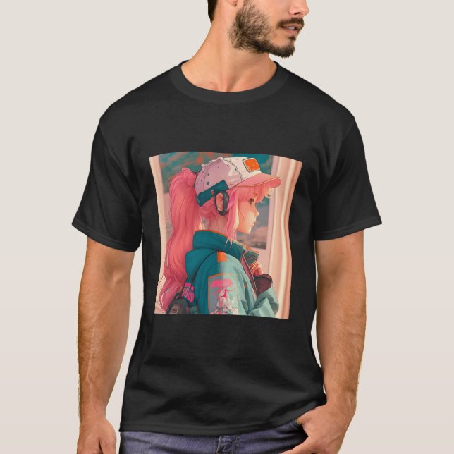 Japanska Anime T Shirt (Framsida)