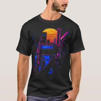 Japanska Anime Vaporwave Aesthetic T Shirt