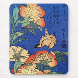 Japanska Art Birds and Flowers Musmatta