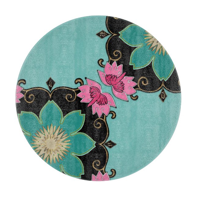 Japanska Art nouveau Rosette Charcuterie Board (Framsidan)