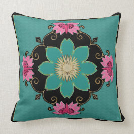 Japanska Art nouveau Rosette Kudde