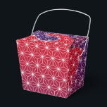 Japanska Asanoha Traditional Print Red & Lila Presentaskar<br><div class="desc">Asanoha är ett traditionellt japanskt mönster baserat på de stjärnformade löven av en hardyfabrik som representerar vitalitet och tillväxt. Mönster har länge varit populärt på kimonos och artiklar i för barn och spädbarn,  eftersom man tror att det ger tillväxt och kraft.</div>
