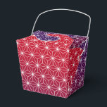 Japanska Asanoha Traditional Print Red & Lila Presentaskar<br><div class="desc">Asanoha är ett traditionellt japanskt mönster baserat på de stjärnformade löven av en hardyfabrik som representerar vitalitet och tillväxt. Mönster har länge varit populärt på kimonos och artiklar i för barn och spädbarn,  eftersom man tror att det ger tillväxt och kraft.</div>