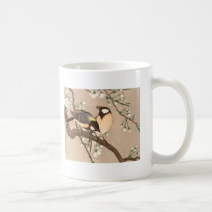 Japanska asiatiska fåglar Chickadee Songbird Kaffemugg