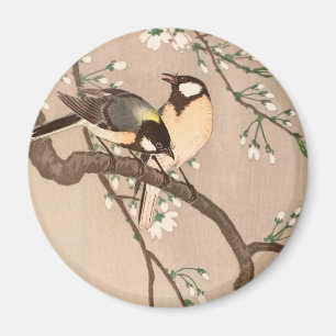 Japanska asiatiska fåglar Chickadee Songbird Magnet