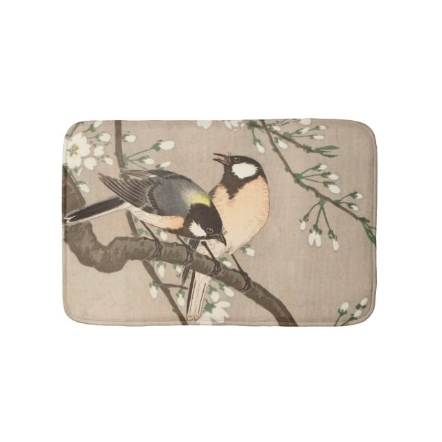 Japanska asiatiska Koson Bird Chickadee Songbird Badrumsmatta (Framsidan)