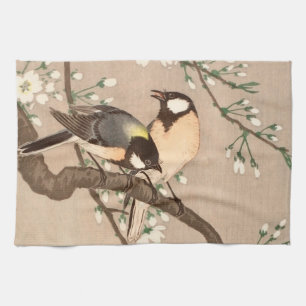 Japanska asiatiska Koson Bird Chickadee Songbird Kökshandduk