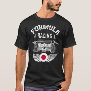 Japanska Auto Tävling Japan Flagga Formel Tävla B T Shirt