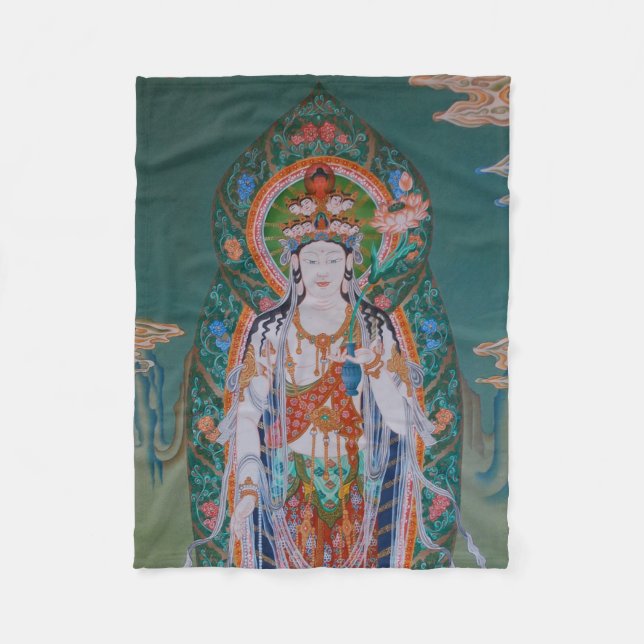 Japanska Avalokiteshvara Fleece Blanket (Framsidan)