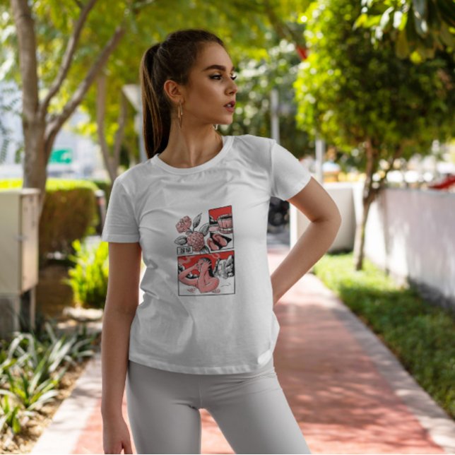 Japanska Bath Woman T Shirt (Skapare uppladdad)