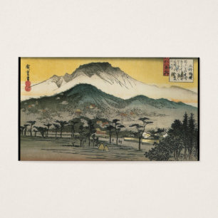 Japanska berg circa 1800's visitkort