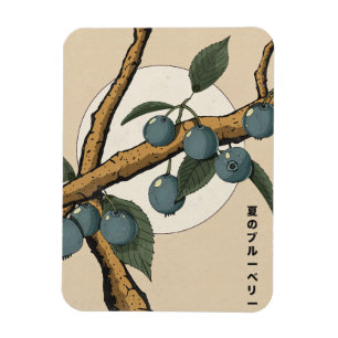 Japanska blåbär magnet