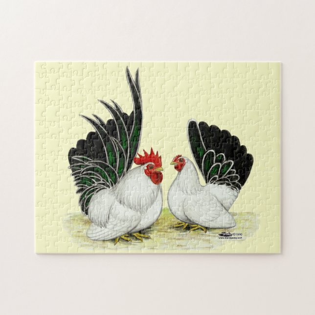 Japanska Blacktail Bantams Pussel (Horisontell)